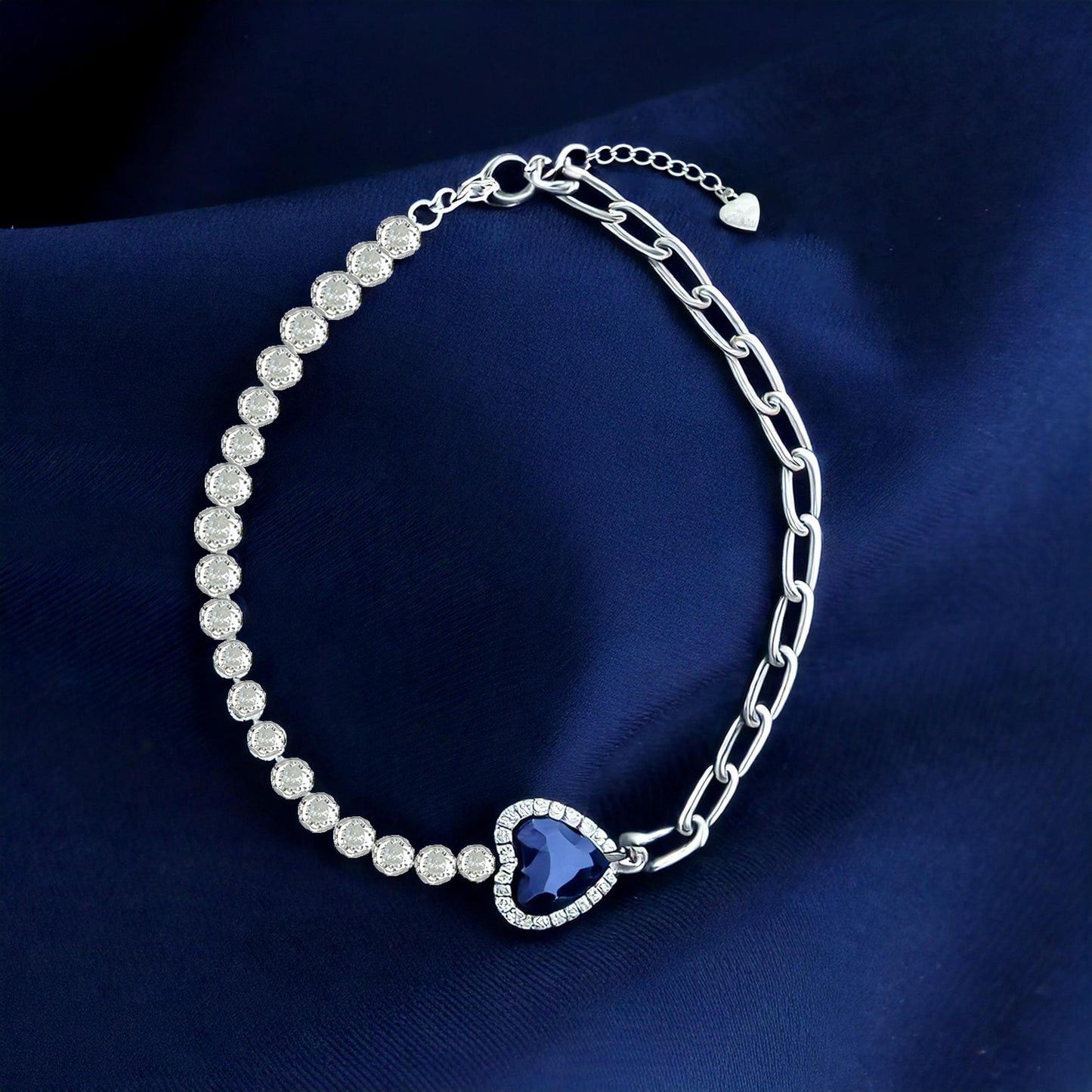 Heart Of The Ocean Silver Bracelet