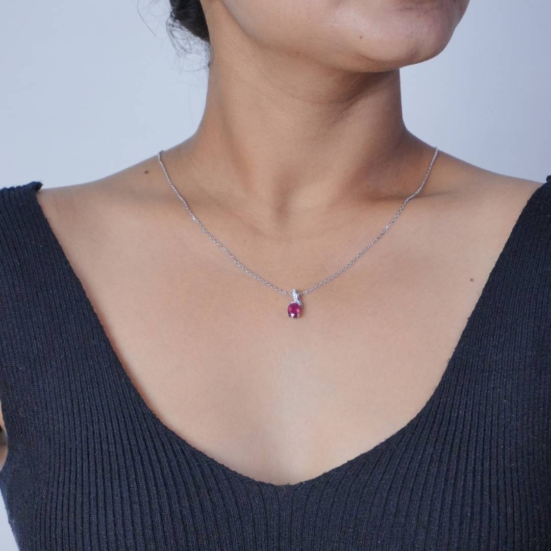 Alluring Ruby Promise Pendant