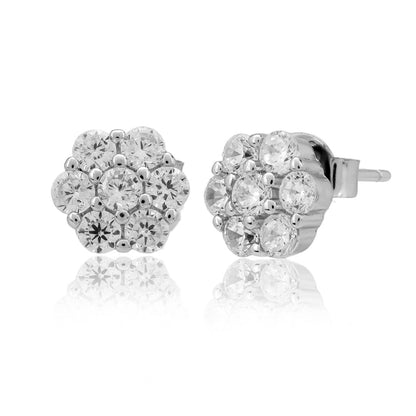 Flower Cubic Zircon Earring