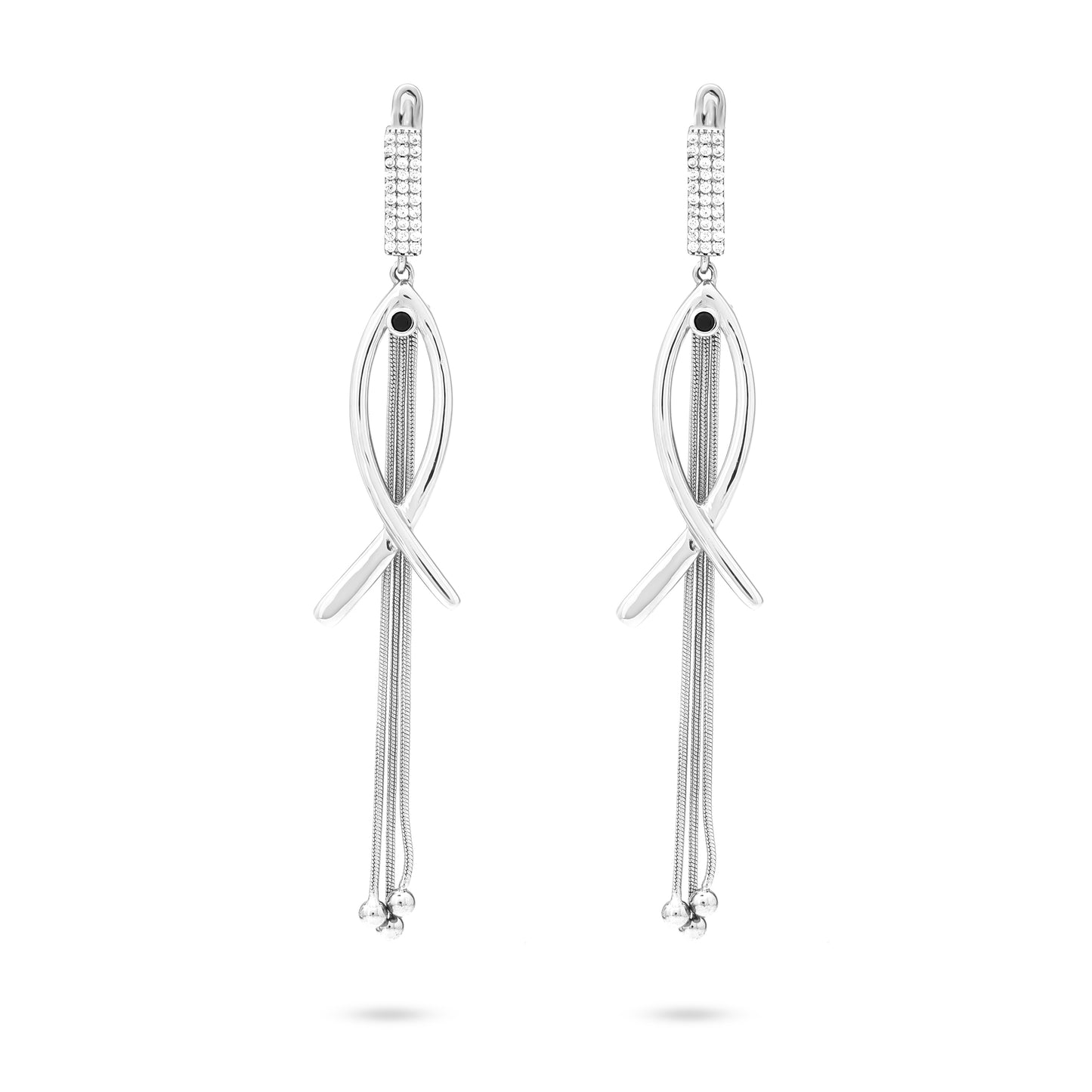 Silver Big Drop Earring