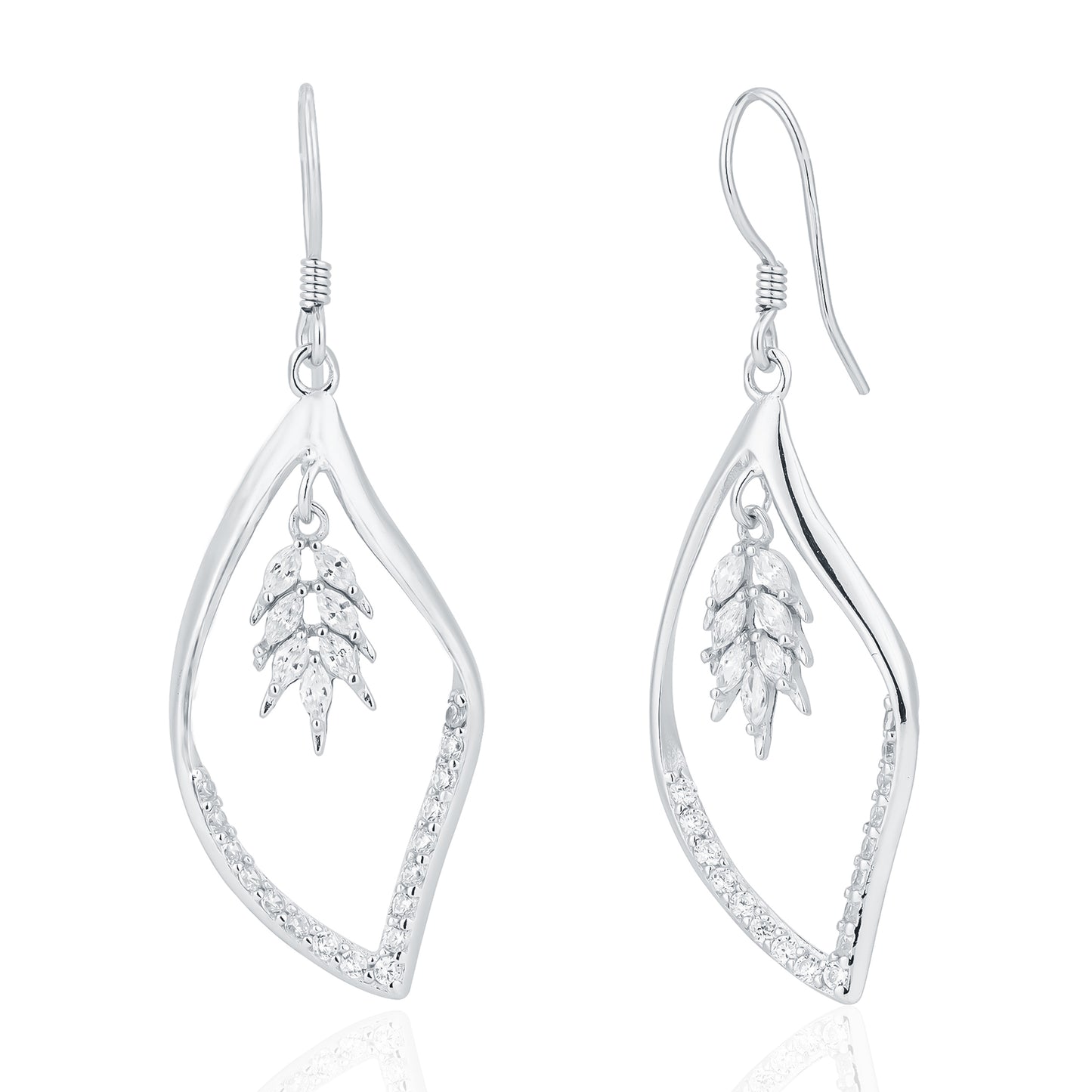 Silver princess Zircon Earring