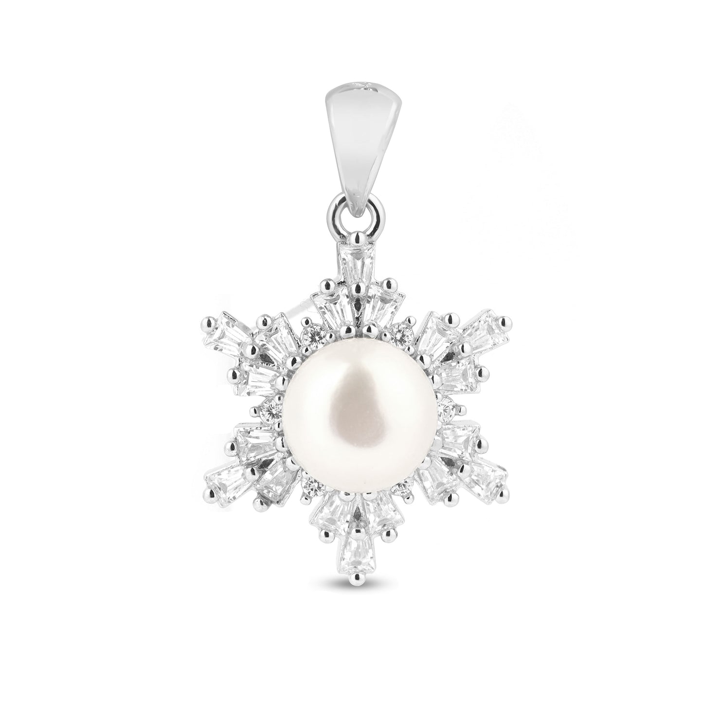 Pearl Bloom Silver Pendant