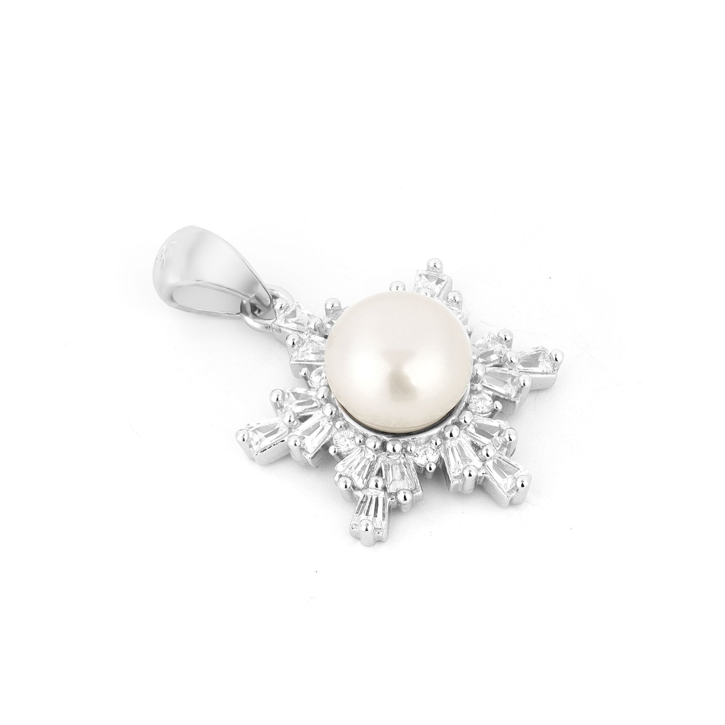 Pearl Bloom Silver Pendant