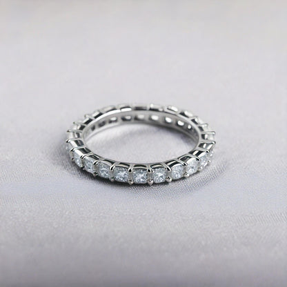 Eternity Engagement Silver Band Ring