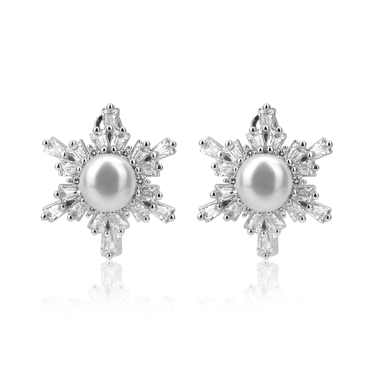 Pearl Bloom Silver Earring