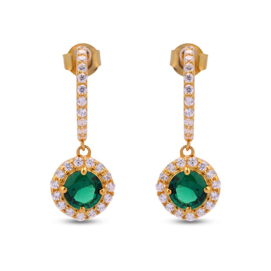 Cubic Zircon Drop Earrings