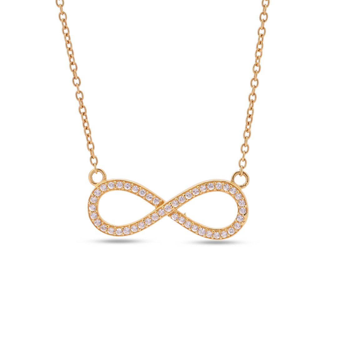 Endless Love Infinity Pendant Necklace 18+3" inc Chain