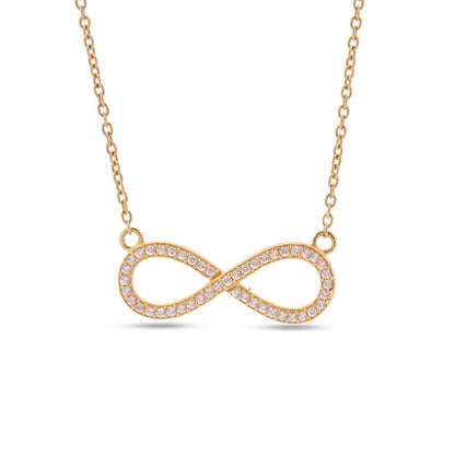 Endless Love Infinity Pendant Necklace 18+3" inc Chain