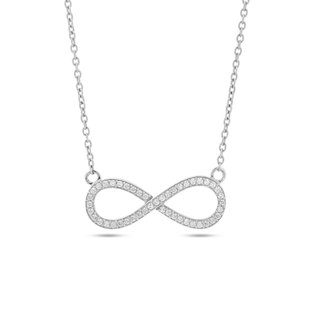 Endless Love Infinity Pendant Necklace 18+3" inc Chain