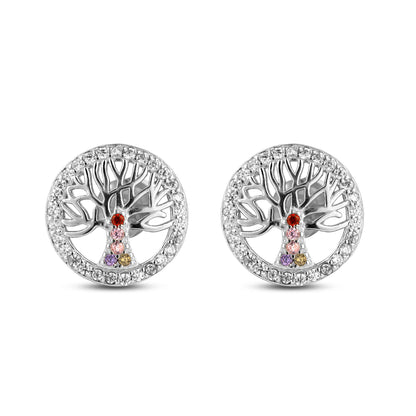 Tree of Life Earring And Pendant Silver Set