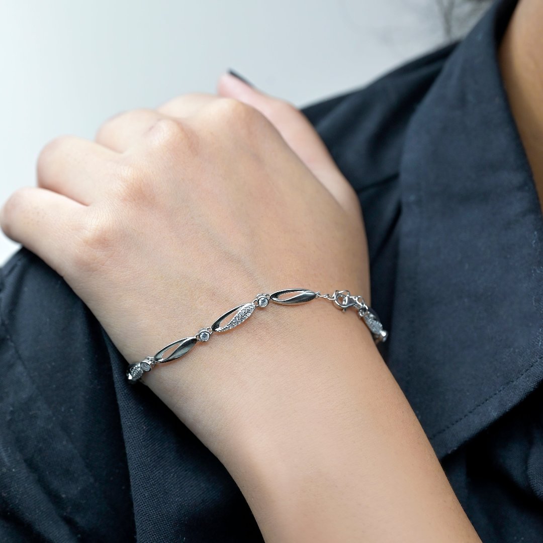 Forever Infinity Link Silver Bracelet