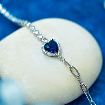 Heart Of The Ocean Silver Bracelet