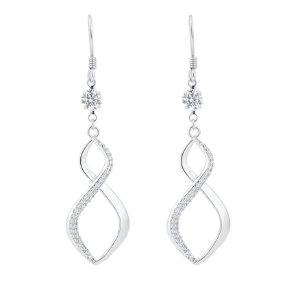 Infinity Style Silver Earring