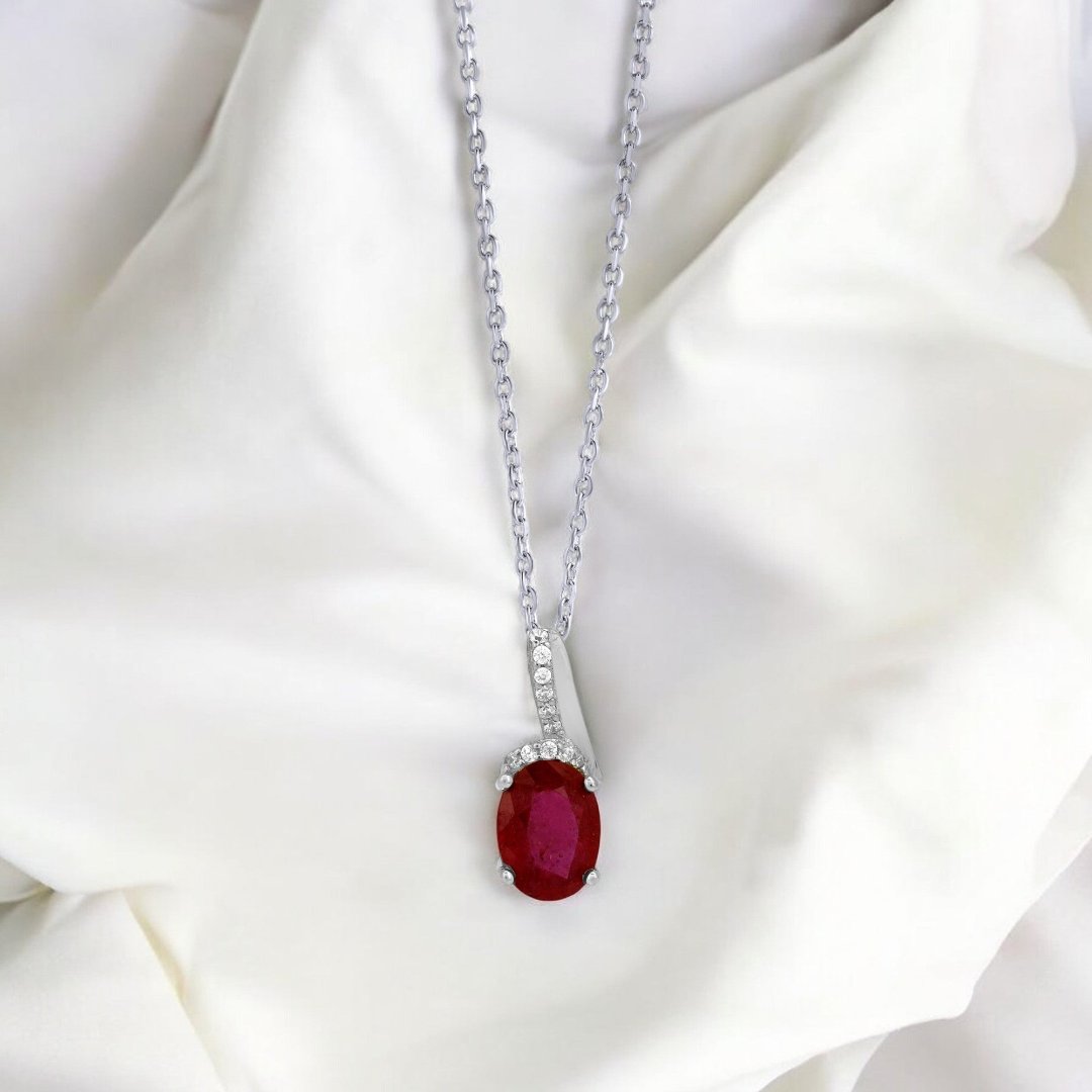 Alluring Ruby Promise Pendant