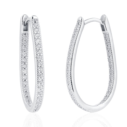 Silver Huggie Earring