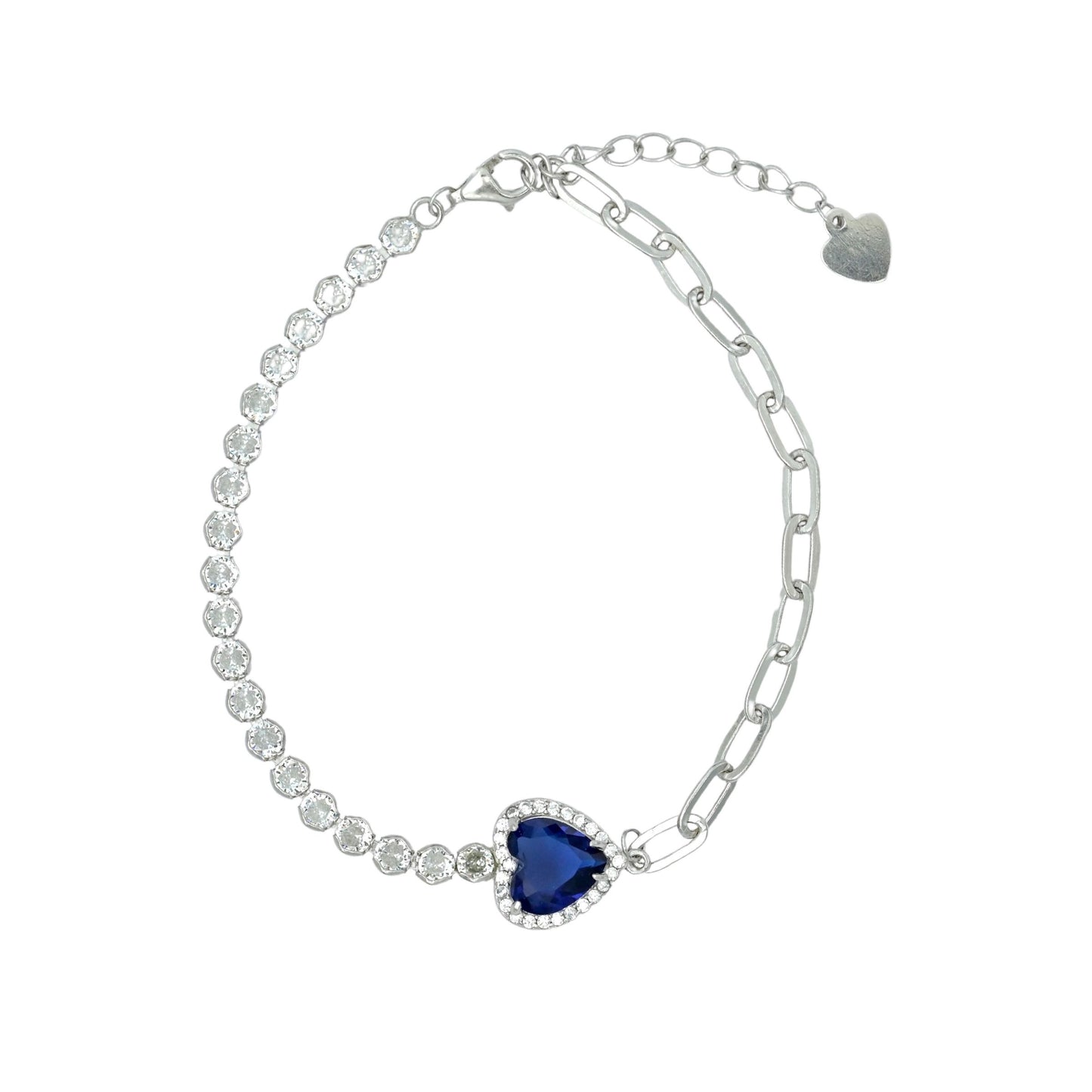 Heart Of The Ocean Silver Bracelet