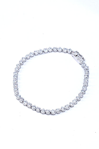 Tennis Bracelet Crown Setting 925 sterling silver